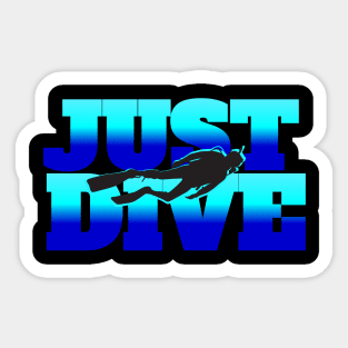 Scuba diving t-shirt designs Sticker